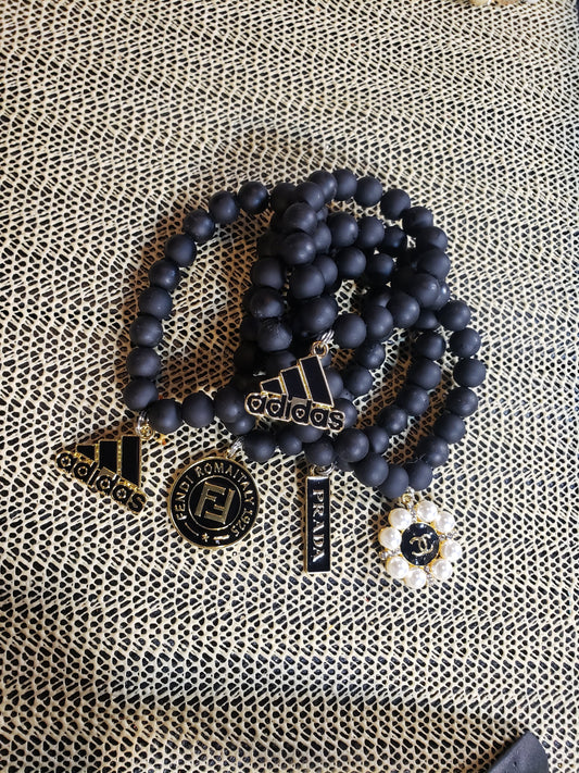 Black designer inspired bracelet